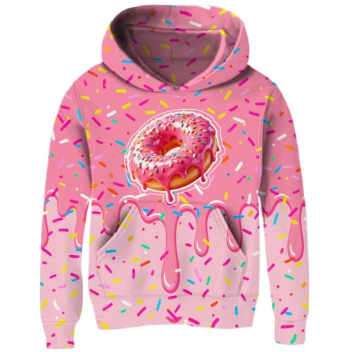 Image of uideazone Teen Girl Sweatshirt Hoody Hoodies Hooded Pullover with Pockets 4-14 Years