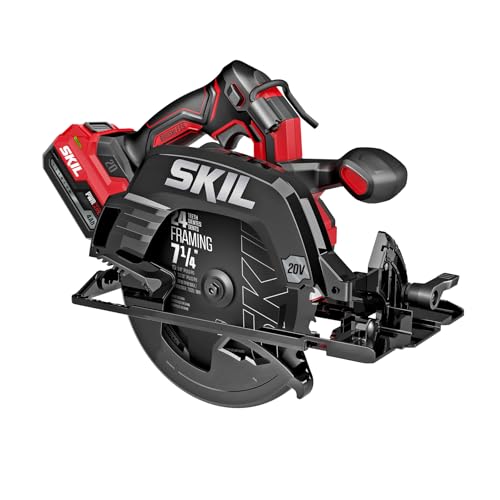 Image of SKIL PWR CORE 20 Brushless 20V 7-1 /4-Inch Circular Saw Kit, Includes 4.0Ah USB-C Battery and 45W PD Charger - CR5440B-1C