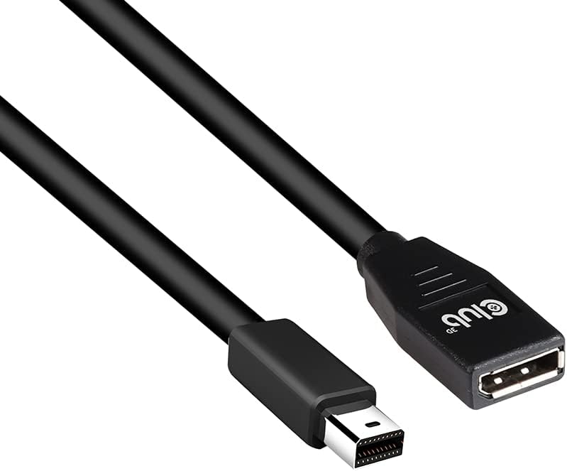 Club 3D Mini DisplayPortTM to DisplayPortTM 1.4 Extension Cable 8K60Hz DSC1.2 HBR3 HDR M/B. 1 Metre 32AWG