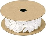 Material: Polyester hsj LF- Vintage Satin-Blatt-Blätter Vine Garlands Band-Ordnungs nähende Fertigkeit DIY Fertigkeit Lernen (Color : Beige Bl?tter)