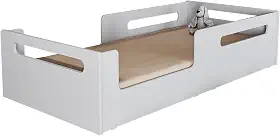 Cama Solteiro Montessoriana Baixa Quarto Infantil Segura Para Crianças em Mdf