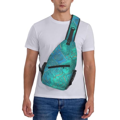 Bolso cruzado para hombre mochila bandolera negra miniatura 7