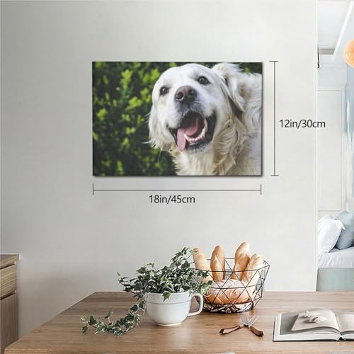Impression moderne Golden Retriever tableau décoratif mural de 45 cm - 6