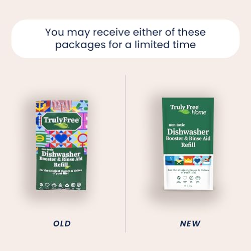 image for Truly Free Natural Dishwasher Booster & Rinse Aid - Non-Toxic Dishwash