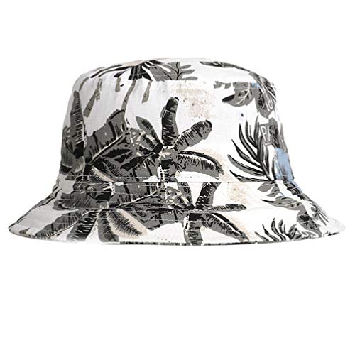 Chapéu de pescador com estampa de palmeira de coco e proteção UV PretyzOOM Chapéu de pescador respir