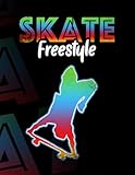  Skater Skateboarder Retro Skateboard Gift for Boys Youth: Skate Notebook Perfect For The Skateboard rider  Lined Notebook Journal ToDo Exercise Book or Diary 8,5 x 11 with 110 pages