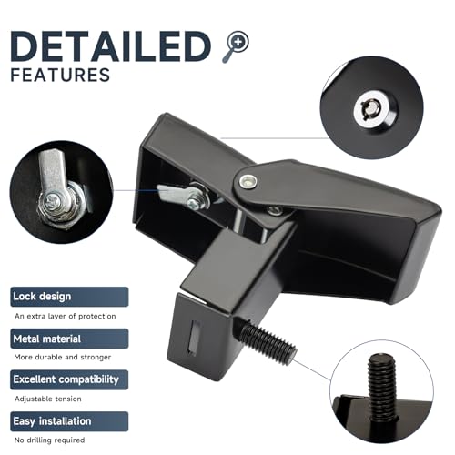 Image of Hood Latches Locking Jeep JL JK Hood Lock Compatible with Jeep Wrangler JK 2007-2018 / Wrangler JL JLU 2018-2025 / Gladiator JT 2020-2025