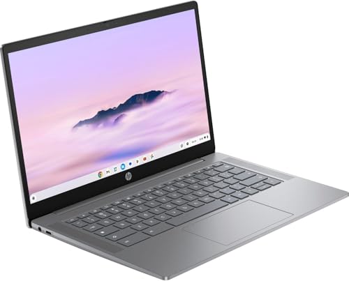 Image of HP 14 inch Touchscreen FHD Chromebook Plus Laptop Bundle, Intel Core i3-N305, 8GB LPDDR5 RAM, 256GB UFS Storage, Includes Sleeve & Wireless Mouse, Chrome OS