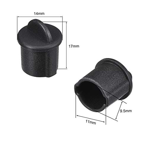 Tapón de silicona BNC protector antipolvo para CCTV negro 2