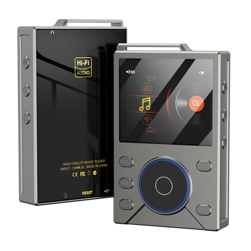 mp3�v���[���[ �n�C���]�Ή� HiFi���X���X���� Bluetooth 5.4 ���y�v���[���[ ���y���D�ƌ��� 80GB��e��(16GB����+64GB TF�J�[�h�t��) HIFI�f�W�^���I�[�f�B�I�v���[���[ Type-C�Ή� FM���W�I/�^���@�\�t�� 3