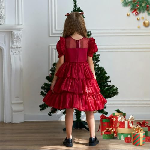 Costume de performance de vacances fille pour robe de Noël - 4