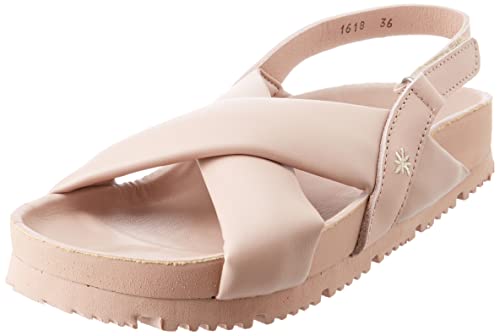 Sandales et nu-pieds femmes noir Art Burdeos en cuir élégant