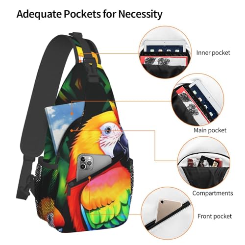 Bolso tipo sling negro para uso urbano miniatura 3
