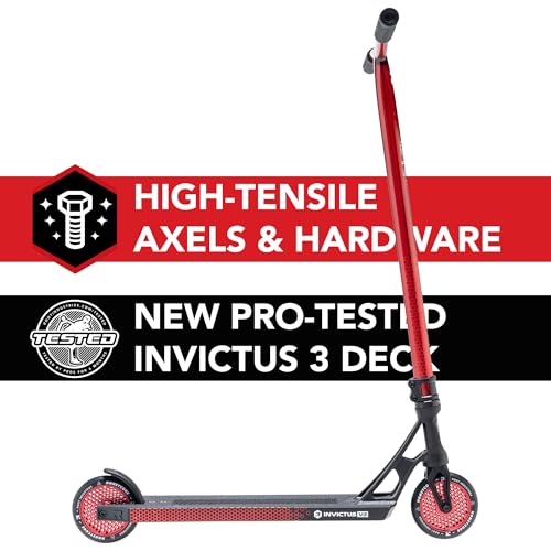 Root Industries Invictus Complete Pro Scooter – 120mm Honeycore Wheels, Chromolite Bars, HIC Compression & Cut-Out Deck (Burnt Red) by ROOT INDUSTRIES - Image 2