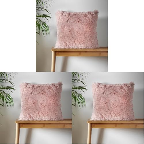 Catherine Lansfield Cuddly Cushion 45x45cm Blush (Pack of 3)