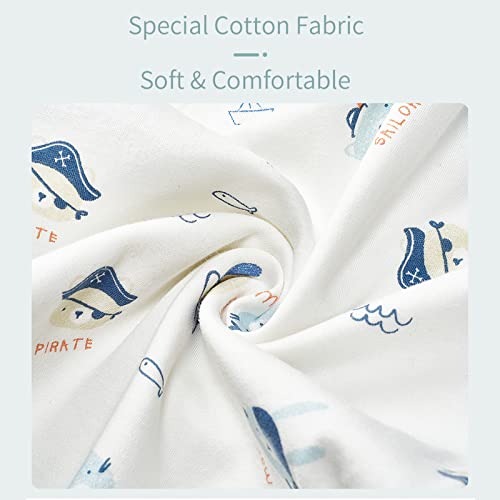 Image of insular Baby Swaddle Wrap, Swaddle Blanket for Newborn and Infant, Adjustable Swaddling Set for Boy and Girl, Soft Cotton Baby Sleep Sack 3 Pack, Pirate, Small(0-3 Month)