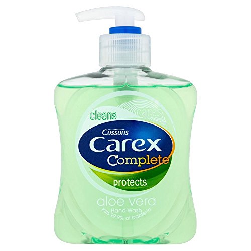 Carex Aloe Vera Antibacterial Liquid Soap Moisturising Hand Wash 250ml (12 Pack)