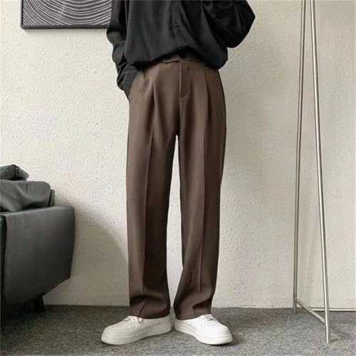 Men Suit Pants Society Pants Korean Loose Straight Pants Office Formal Trousers3