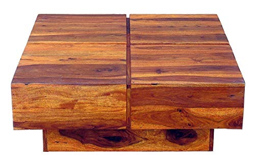 Image of Wooden Center Table for Living Room | Coffee Table for Home Wooden Coffee Table for Living Room and Office | Tea Table | Sofa Set Center Table Honey