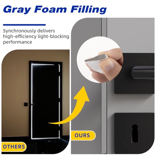 Weather Stripping Door Seal Strip for Door Frame,Window Insulation for Winter,Doors Soundproofing Gap Filler,Window Sealer Exterior Doors Weather Stripping,Foam Windows Draft Stopper (White,118'') by ESUFEIR - Image 6