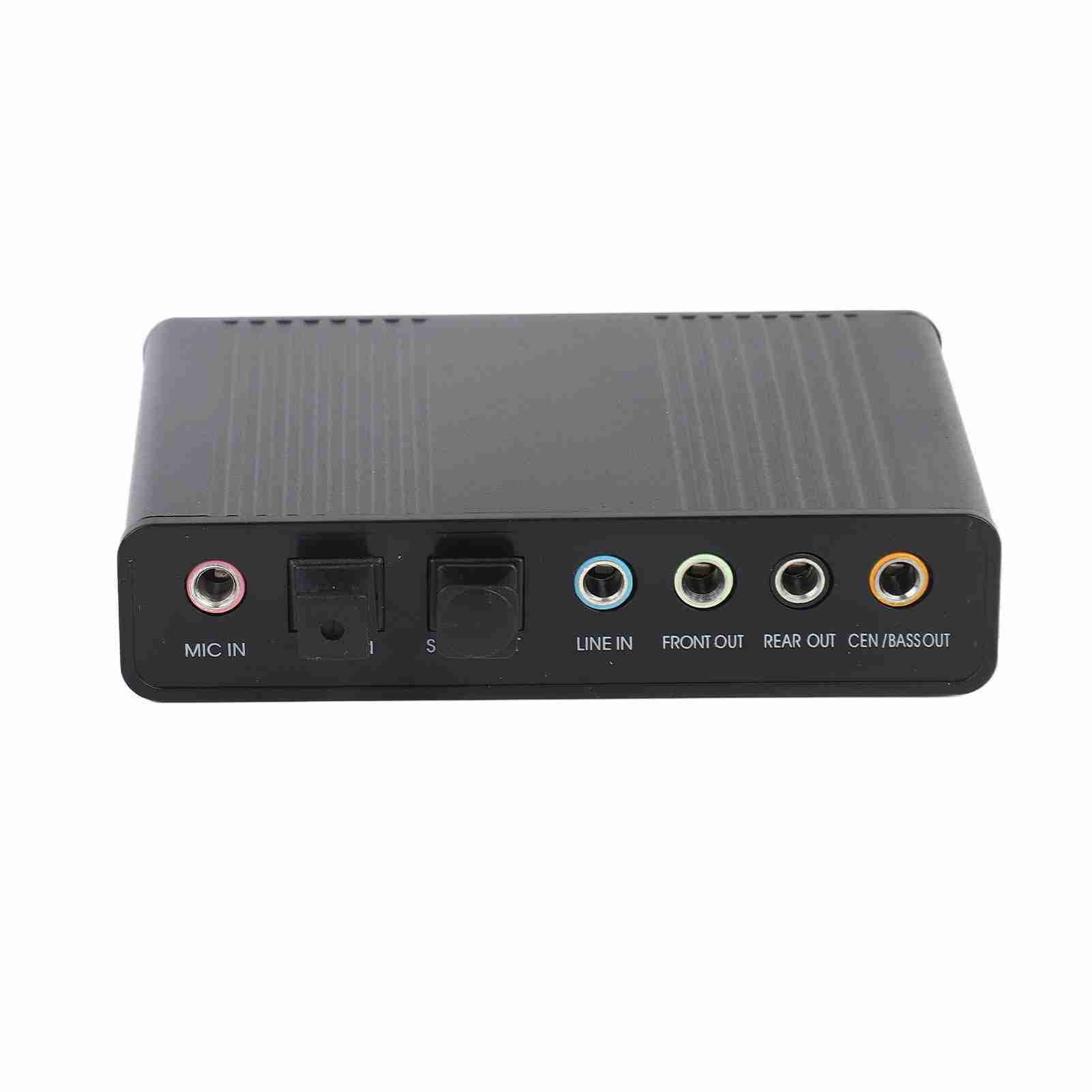Bewinner Scheda audio esterna USB 5.1, scheda audio surround USB a 6 canali, adattatore audio ottico digitale SPDIF per computer portatile