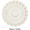 13.8inch Turkish Round Metal Serving Tray for Home Kitchen Coffee Tea Time,Holds Beverages Cosmetics Jewelry Desserts,Vintage Embossed Pattern,Ideal Holiday Housewarming