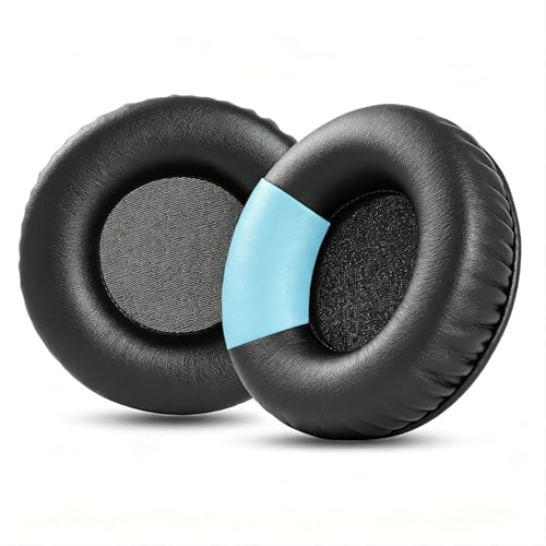 Almohadillas de repuesto para auriculares YDYBZB modelo Jam-2 compatibles con Creative Sound Blaster Jam, cuero proteínico negro y espuma viscoelástica miniatura 1