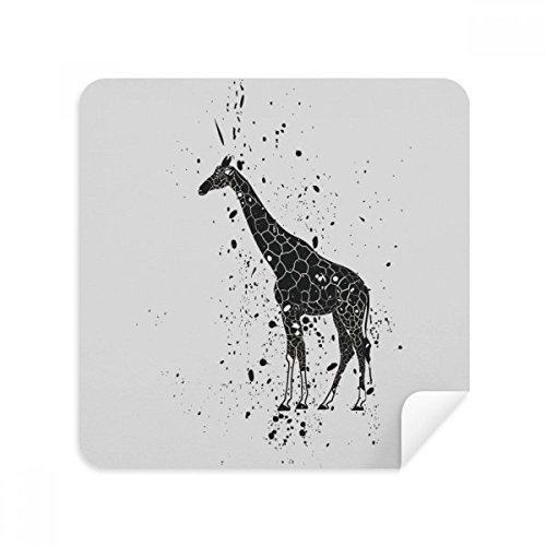 Lunettes et écrans sans traces grâce au chiffon girafe gris