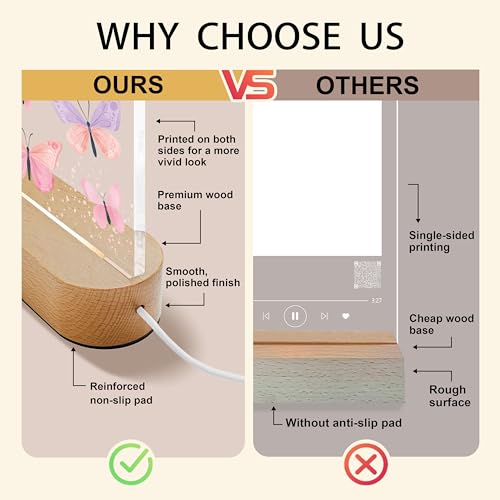 Lámpara de noche personalizada para bebés con luz LED acrílica miniatura 3