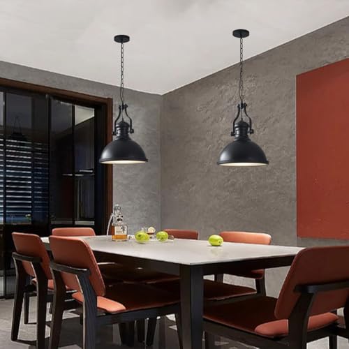 Lámpara colgante de estilo industrial americano ajustable E26 2