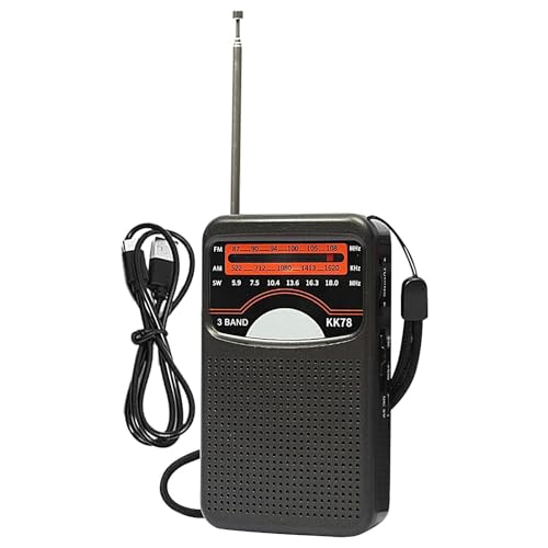 Radio FM/AM portátil, radio de supervivencia para exterior, equipo de recepción inalámbrico, dispositivo de audio al aire para senderismo y viaje