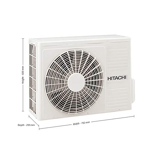 Image of Hitachi 2 Ton 5 Star Inverter Split AC (Copper, Dust Filter, 2021 Model, RMRG524HEEA White)