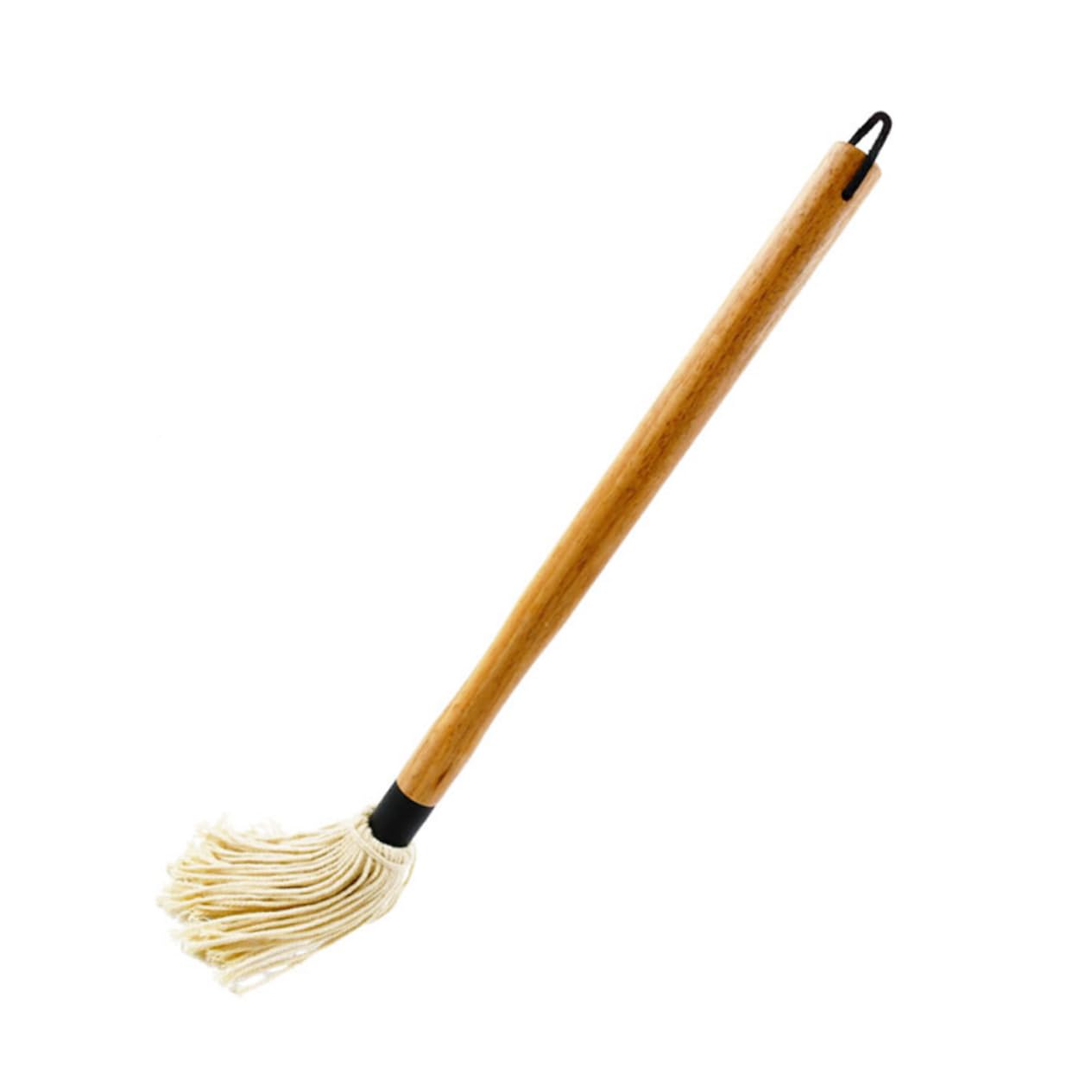 Sosoport 1Pc Bbq Brush with Wooden Handle Versatile Oil Basting Mop for Grilling Baking and Cooking for Evenly Coating Sauces and Marinades Meat