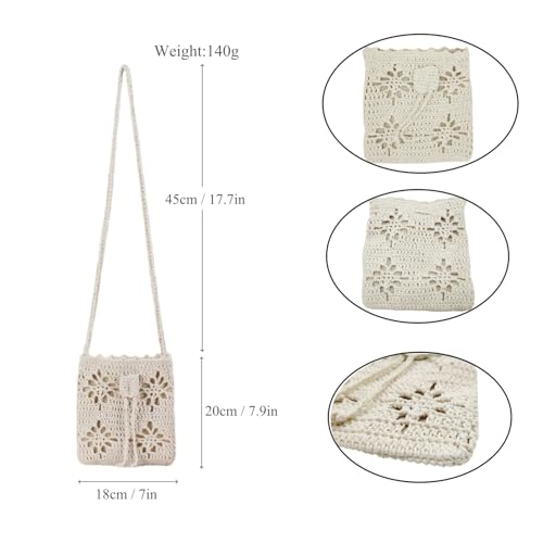 Handmade Crochet Phone Bag Knitted Bag for Women2