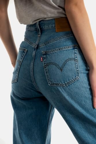 Levi's Damen Ribcage Straight Ankle Jeans,Light Indigo Worn In,28W / 27L – Ansicht 3