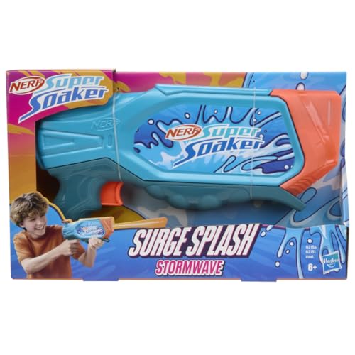 Image of Nerf Super Soaker Surge Splash Stormwave Water Toy| Trigger Pull | 605 ml Capacity Tank | Pichkari for Outdoor Water Games | Branded Toy Pichkari for Holi Festival | Kids Outdoor Toys | Kids Ages 6+
