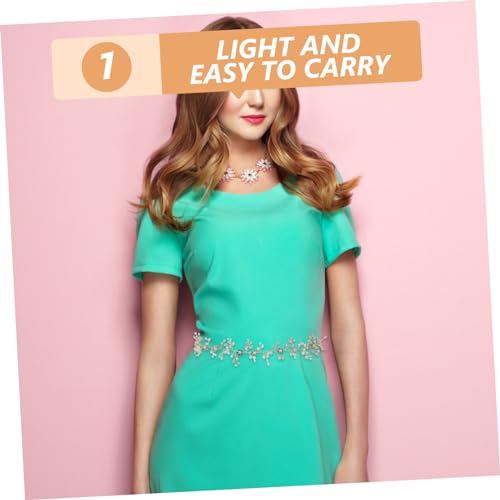 1Pc Handmade Pearl Flower Wedding Waist Belt Bridal Sash for Dress Decoration Elegant Accessory for Bride Gown Gorgeous Rhinestone Detail for Memorable Moments Versatile Use4