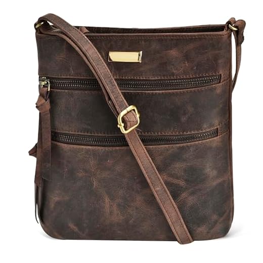 ESTALON Real Leather Crossbody Bag for Women - Women's Shoulder Sling Handbags Medium Purses Soft Crossover Purse Christmas Gift