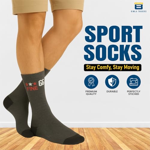 Image of Btag Sports Ankle Socks for Men & Women - Breathable, Sweat-Absorbent, Athletic Socks for Running, Gym, Cycling - Pack of 12