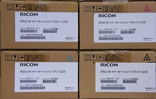 RICOH IPSiO SP トナーカートリッジ 純正品c220 4色セット 41wYzvfTMaL.jpg