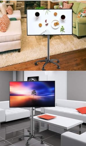 Soporte móvil para TV, soporte rodante universal para pantallas planas miniatura 6