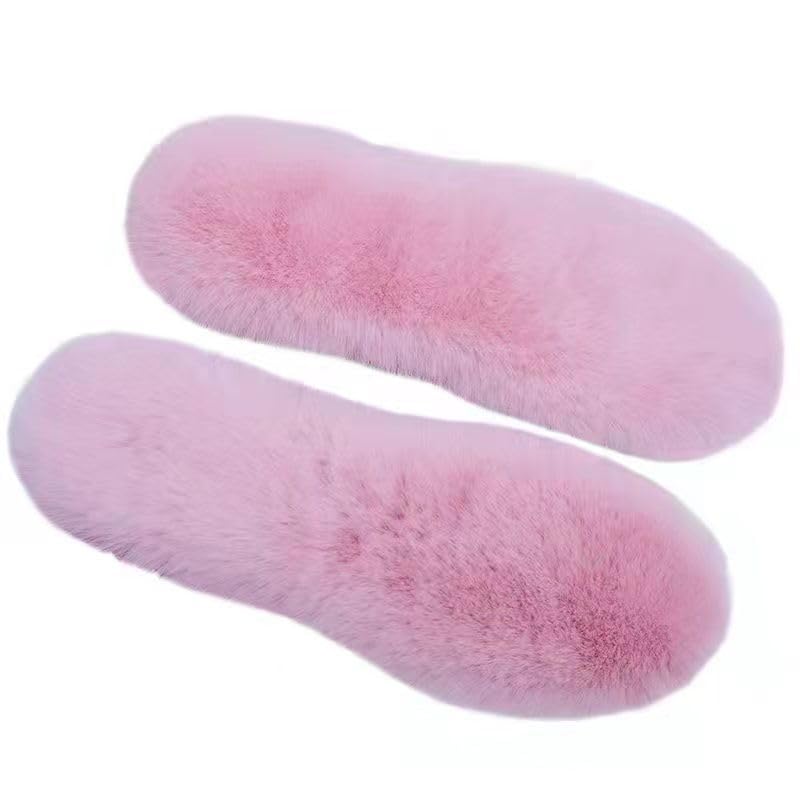 4 Pairs Fluffy Wool-Like Inner Soles,Warm Replacement Cozy Insole,Winter Shoe Inserts,Snow Boots Shoe Pads