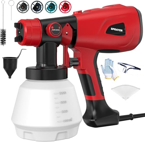 Paint Sprayer 1000W High Power Electric Spray Paint Gun with