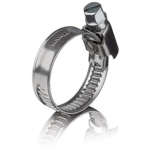 GARSIDURO® Edelstahl Schlauchschellen 16-27mm 6 Stück