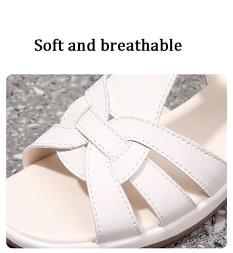 Women’s Wedge Sandals Comfortable Platform Cushioned Insole Strappy Round Toe Casual Wedge Sandals2