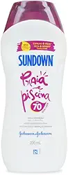 Protetor Solar Corpo e Rosto SUNDOWN® Praia e Piscina FPS 70, 200mL
