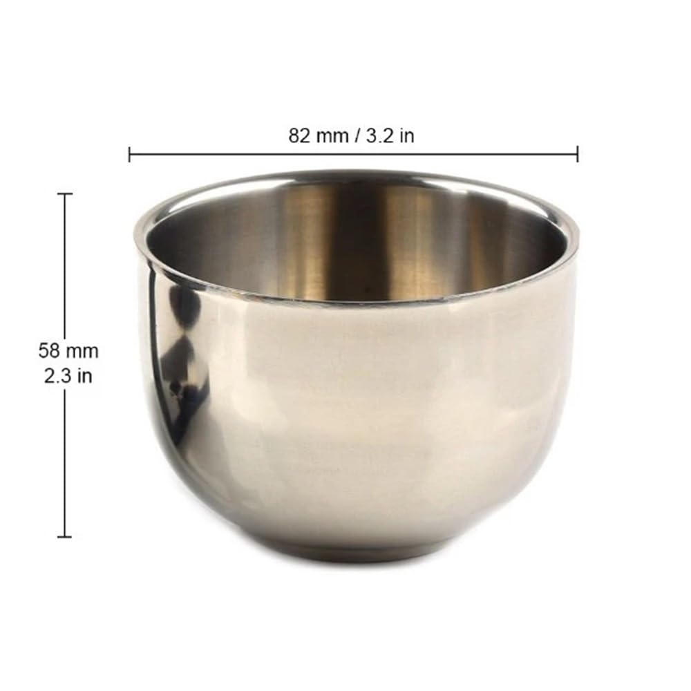 Soporte for brochas de afeitar, soporte acero inoxidable, cuenco afeitado for hombres, húmedo