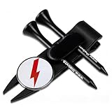 The Byrd Divot Clyp Golf Multitool - Divot Tool & Clip | Organizes Your Tees, Ball Marker & Divot Tool All in One | Essential Golf Gear for Focused Rounds | Golf Accessories for Men (Black)