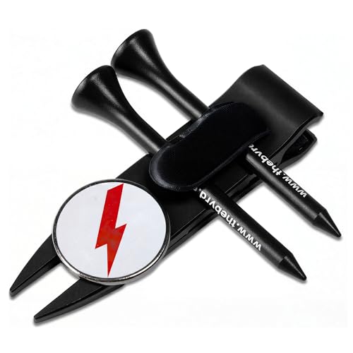 The Byrd Divot Clyp Golf Multitool - Divot Tool & Clip | Organizes Your Tees, Ball Marker & Divot Tool All in One | Essential Golf Gear for Focused Rounds | Golf Accessories for Men (Black)