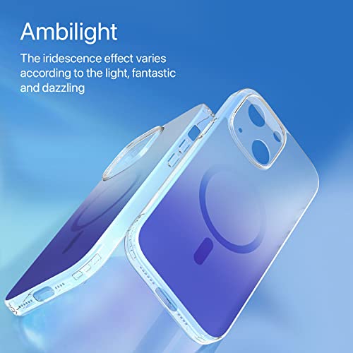 Image of Vaku Luxos Maven Magpro Back Cover Case for iPhone 15 Plus Scratch Resistant Slim Fit Protective Design Military-Grade Protection Compatible with Mag-Safe Wireless Charging - Purple